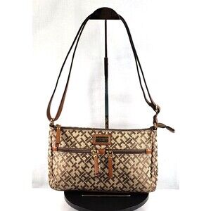 Vintage Tommy Hilfiger Croosbody TH Logo Brown Bag